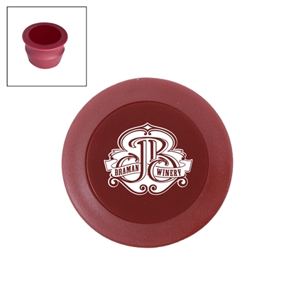 Custom Super Flex-Seal Stopper, Burgundy, Bulk