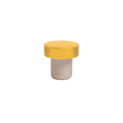 Aluminum Stopper, Yellow, Bulk