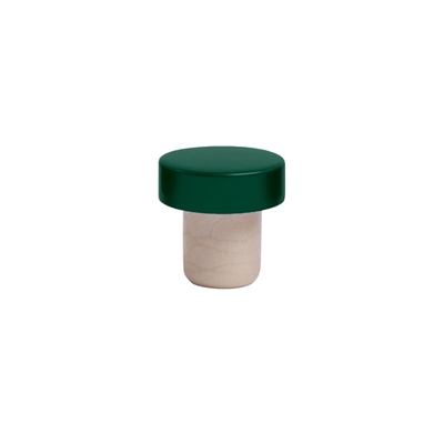 Aluminum Stopper, Hunter Green, Bulk
