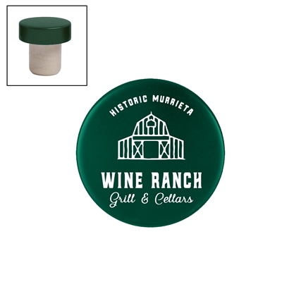 Custom Aluminum Stopper, Hunter Green, Bulk