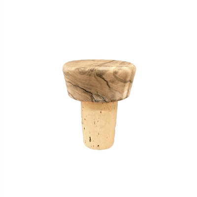 Olivewood Stopper, Natural Cork, Bulk