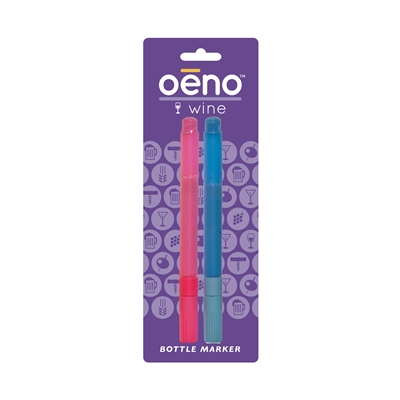 Wine Glass Marker, Neon Asst, Carded