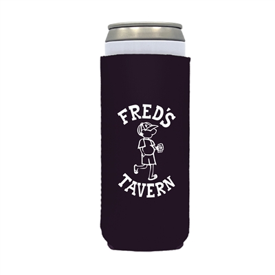 Custom Slim Coolies, Black, Bulk