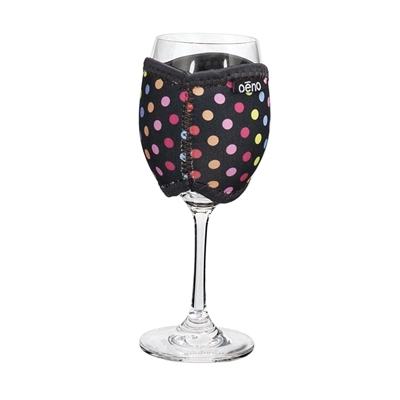 Vino Hug, Candy Dots, Black, Bulk