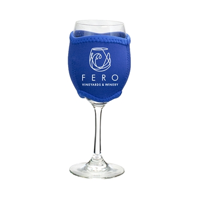 Custom Vino Hug, Royal Blue, Bulk