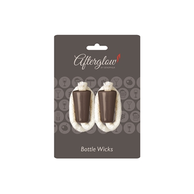 Afterglow Bottle Wick, Black, 2-Pack, Carded 