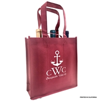 Custom Vino Sack 3-Bottle Bag, Burgundy