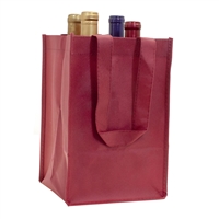 Vino Sack 4-Bottle Bag, Burgundy