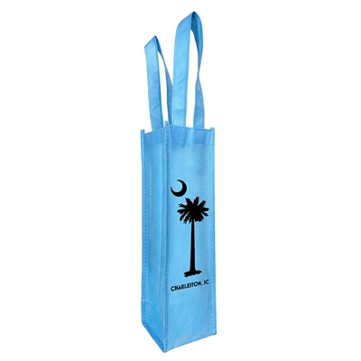 Custom Vino Sack 1-Bottle Bag, Powder Blue