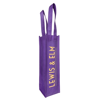 Custom Vino Sack 1-Bottle Bag, Purple