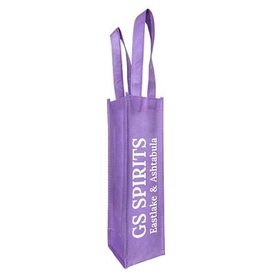 Custom Vino Sack1-Bottle Bag, Lavender