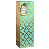 Glam Wine Bag, Turquoise