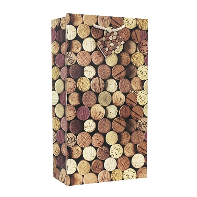 Wine Bag 2-Bottle, Corks