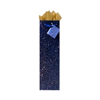 JG Wine Bag, Navy Sparkle