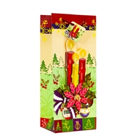 Holiday Bag, Poinsettia Candles