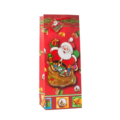 Holiday Bag, Jolly Santa Claus 3d