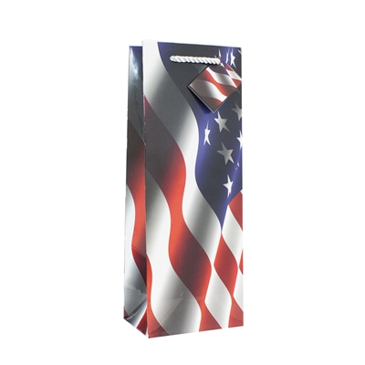 Wine Bag, Red, White & Blue