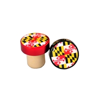 Maryland Flag Aluminum Bottle Stopper, Bulk