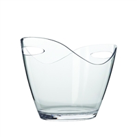 Oval Wine Bucket Small, Clear