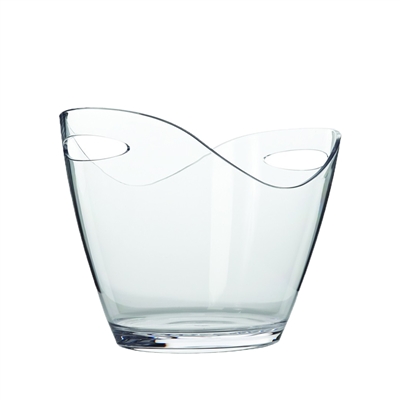 Oval Wine Bucket Small, Clear