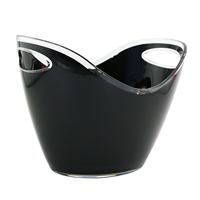 Oval Wine Bucket Large, Black