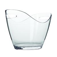 Oval Wine Bucket Large, Clear