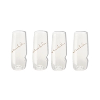govino Team Bride, Set of 4, Stemless Champagne