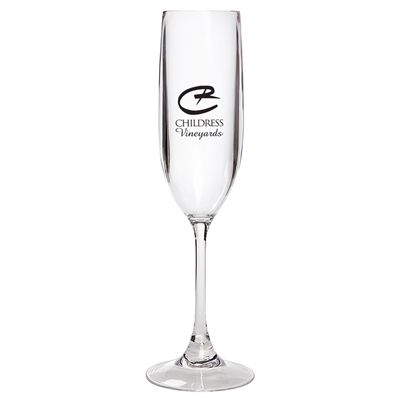 Custom Acrylic Champagne Flute, 5.5 Oz