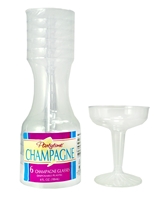 Plastic Champagne Coupe Cups, 6-pk