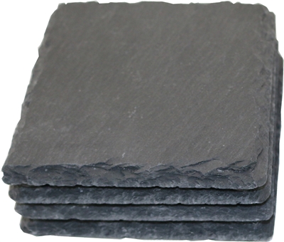 Slate Coaster Square, Set/4