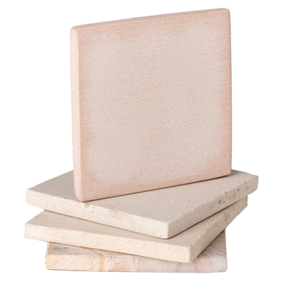 Sandstone Coasters Square, Natural Beige, Set/4