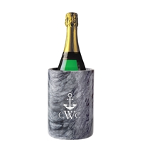 Custom Marble Champagne Chiller, Gray