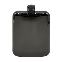 V82 Zocco Flask, 6 Oz, Black Chrome