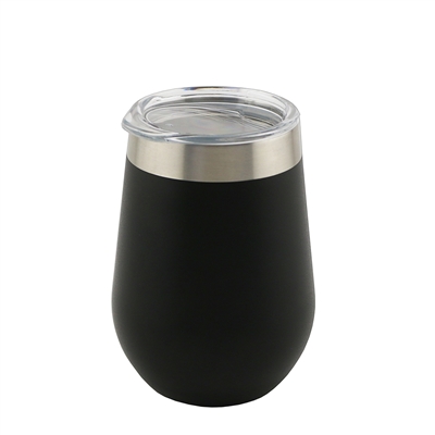 Apollo Cup 12 oz  W/ Lid, Black