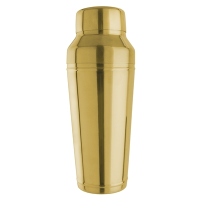 Vintage 82 Zocco Cocktail Shaker , 24 Oz, Gold