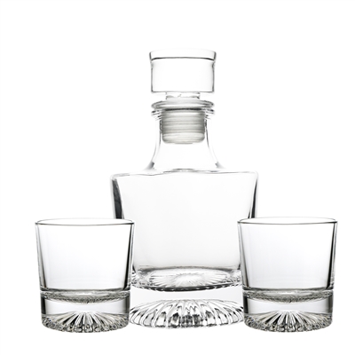 Radial Spirit Decanter with Glasses