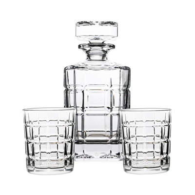 Block Spirit Decanter with Glasses