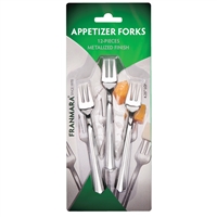 Carded Appetizer Forks, Silver (12)