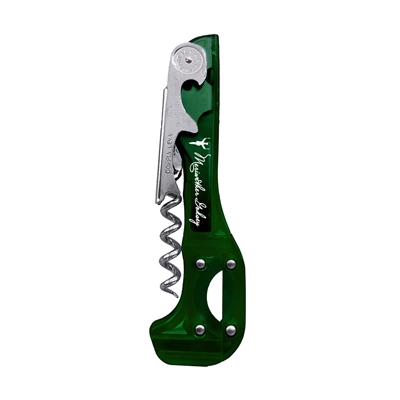 Custom Boomerang 2-Step  Corkscrew, Translucent Green, Bulk