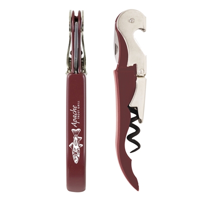 Custom Pulltap Corkscrew, Burgundy, Bulk