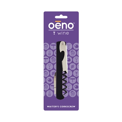 Waiter's Corkscrew, Black, Carded