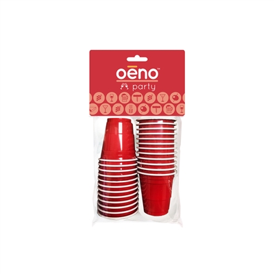 Party Shot Cup, 2oz, 24-Count, Carded, Red