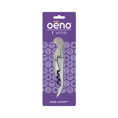 Duo-Lever Corkscrew, Stainless Steel, Carded