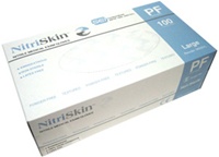 NitriSkin Nitrile Medical Exam Gloves, Powder-Free (Blue) (MG500)