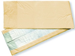 Night Dry Underpads, 23X36, Heavy Fluff with Polymer, Peach Backing (EXUP2336)