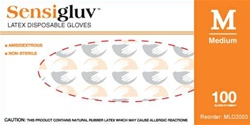 Sensigluv PF Latex Disposable Glove, Textured, N/S (MLD200)