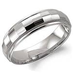 10K White Gold Band