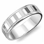 10K White Gold Band