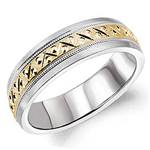 10K Yellow & White Gold Band