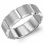 10K White Gold Band